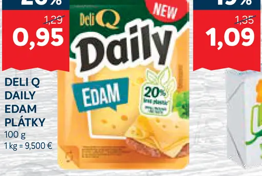 Deli Q Daily Edam plátky
