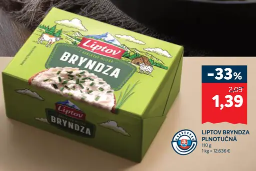 Liptov Bryndza Plnotučná