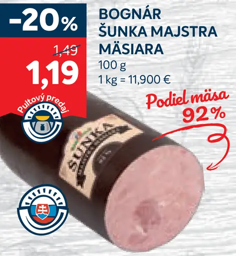 Bognár prémiu šunka