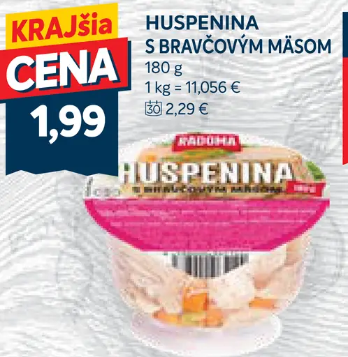 Huspenina s bravčovým mäsom