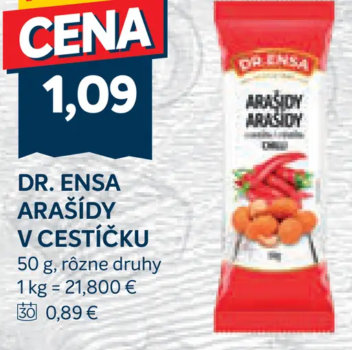 Dr. Ensa arašidy v cestíčku