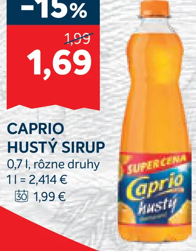 Caprio Hustý Sirup
