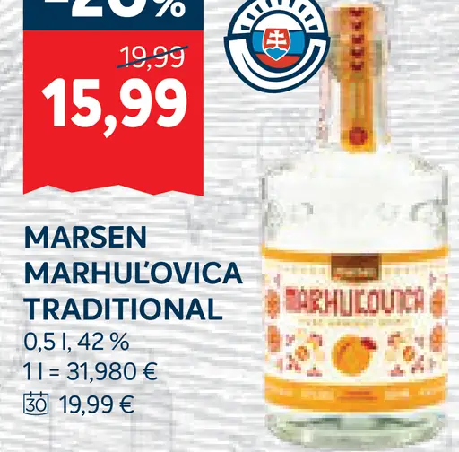 Marsen marhuľovica Traditional