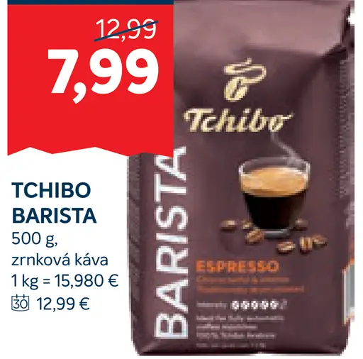 Tchibo Barista zrnková káva