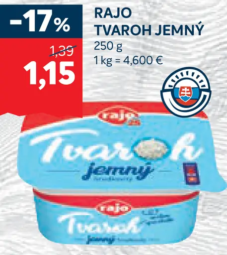 Rajo Tvaroh jemný
