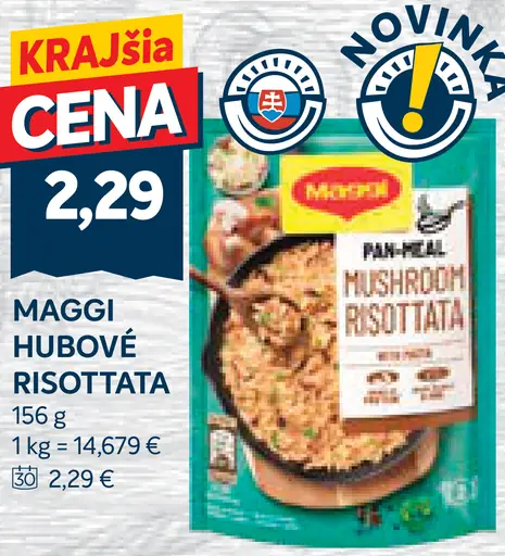 Maggi hubové risotto