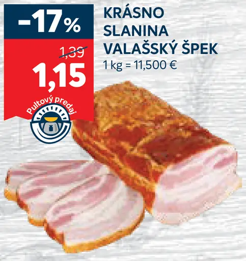 Krásno slanina valašský špek