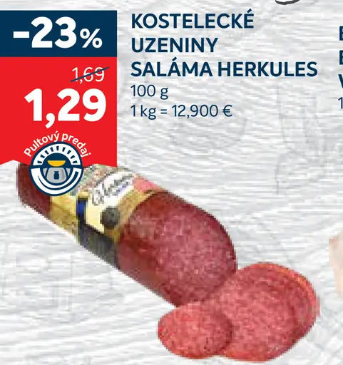 Kostelecké Uzeniny Saláma Herkules
