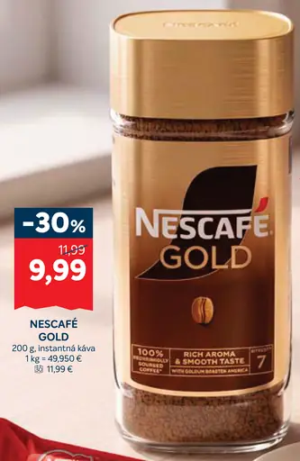 NESCAFÉ GOLD, instantná káva