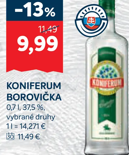 Koniferum borovička