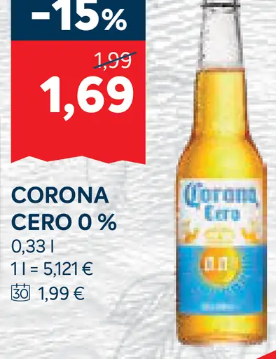 Corona Cero 0,0 % pivo