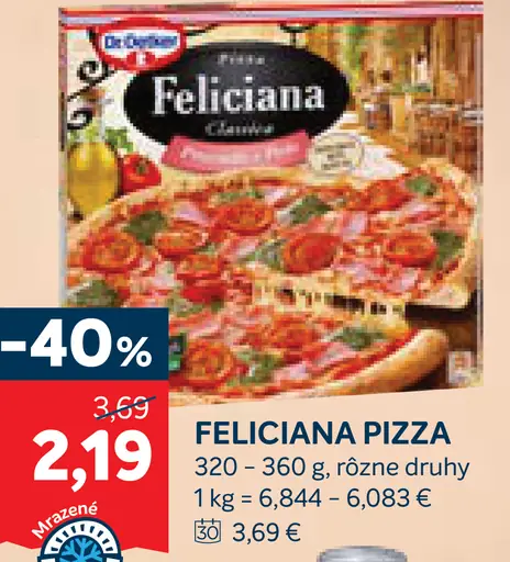 Dr. Oetker Pizza rôzne druhy