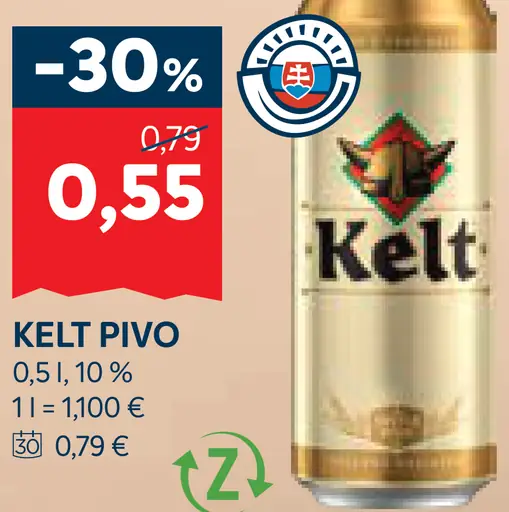 Kelt pivo plechovka