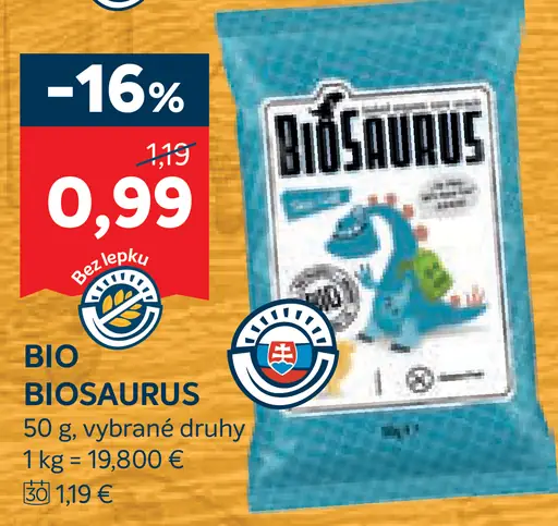 BioSaurus rôzne druhy
