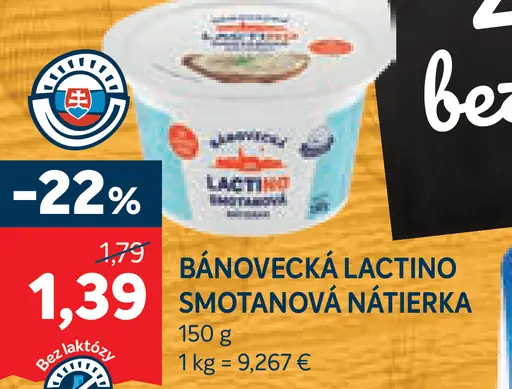 Bánovecká Latino smotanová nátierka