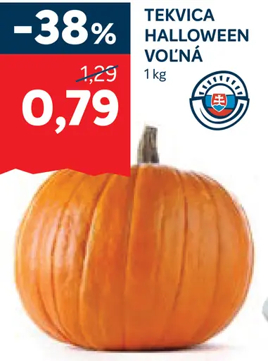 Tekvica Halloween voľná