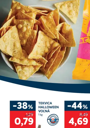 Banderos tortilla chips salted, vybrané druhy