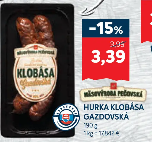 Hurka Klobása Gazdovská
