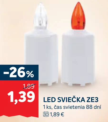 LED sviečka ZE3