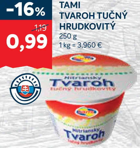 Tami Tvaroh tučný hrudkovitý