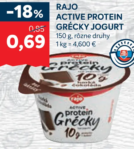 Rajo Active Protein Grécky jogurt