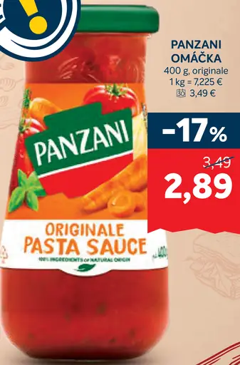Panzani omáčka Originale Pasta Sauce