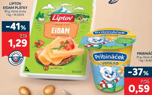 Liptov Eidam plátky