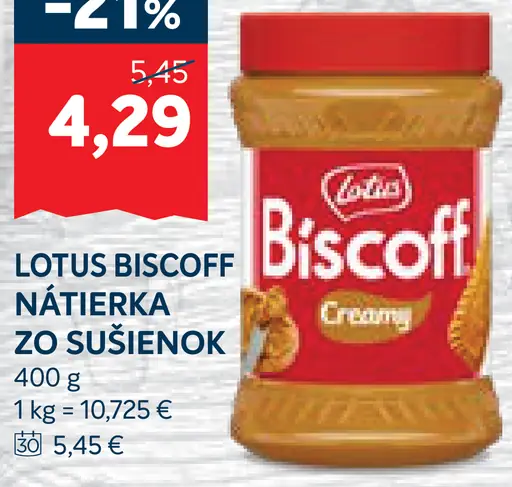 Lotus Biscoff Nátierka zo sušienok