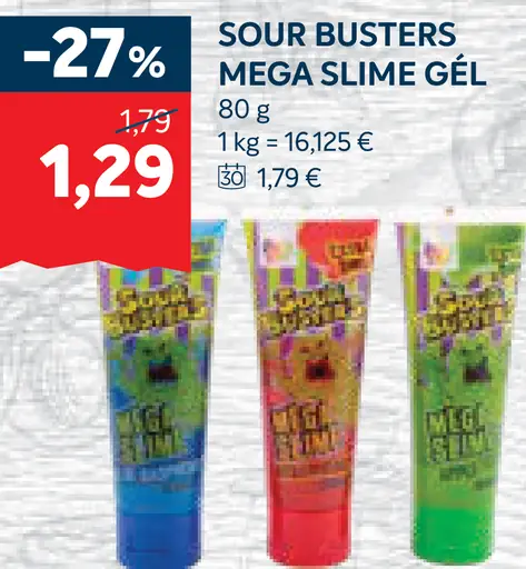Sour Busters Mega Slime gél