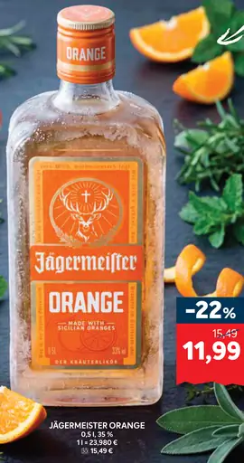 Jägermeister Orange bylinný likér pomaranč