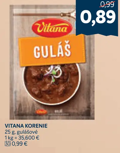 Vitana Gulášové korenie