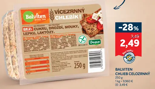 Balviten Chlieb celozrnný