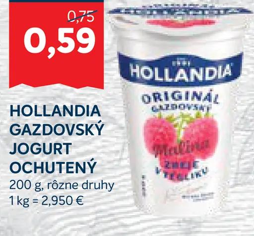 HOLLANDIA Gazdovský jogurt ochutený