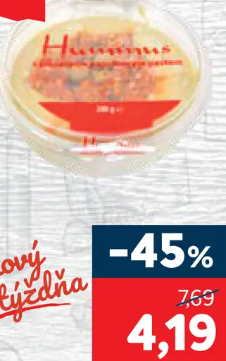 Hummus s pikantným pestom