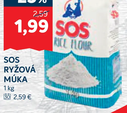 SOS ryžová múka