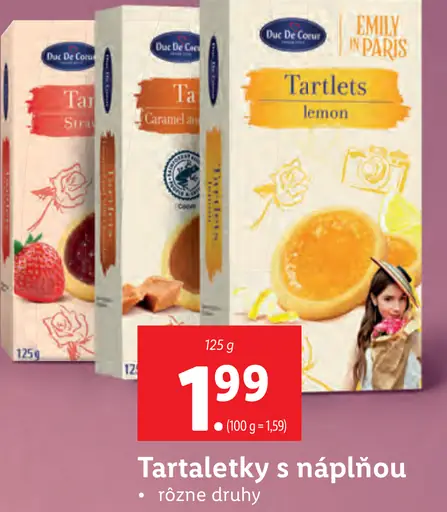 Tartaletky s náplňou