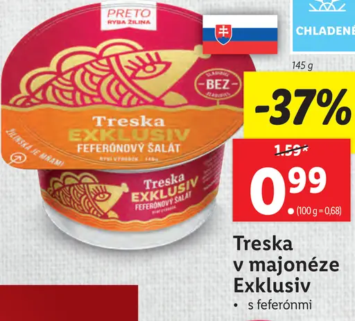 Treska v majonéze Exklusiv