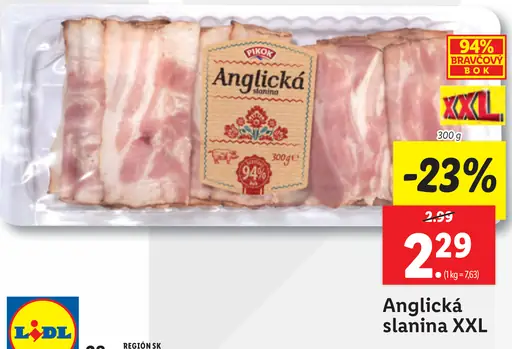 Anglická slanina XXL