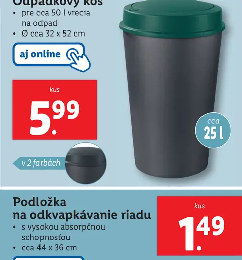 Podložka na odkvapkávanie riadu