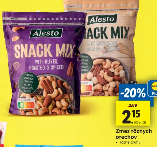 Snack Mix pražený a solené