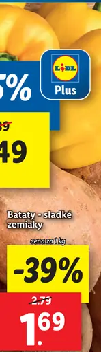 Bataty sladké zemiaky