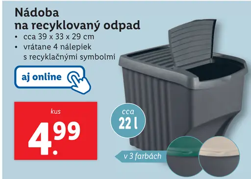 Nádoba na recyklovaný odpad