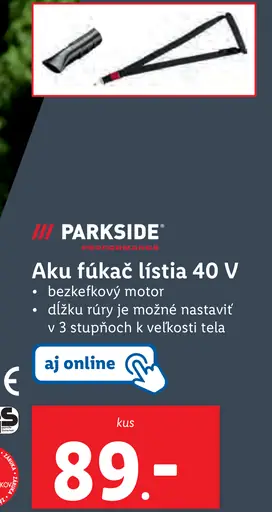 Aku fúkač lístia 40 V