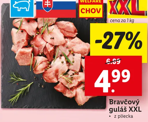 Bravčový guláš XXL