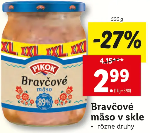 Bravčové mäso