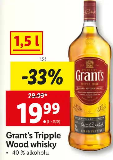 Grant's Tripple Wood Whisky