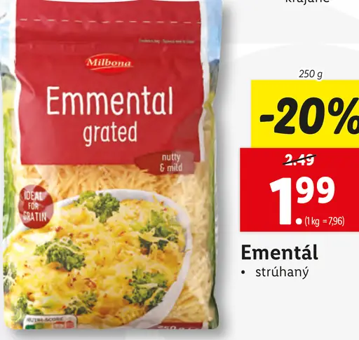 Emmental grated