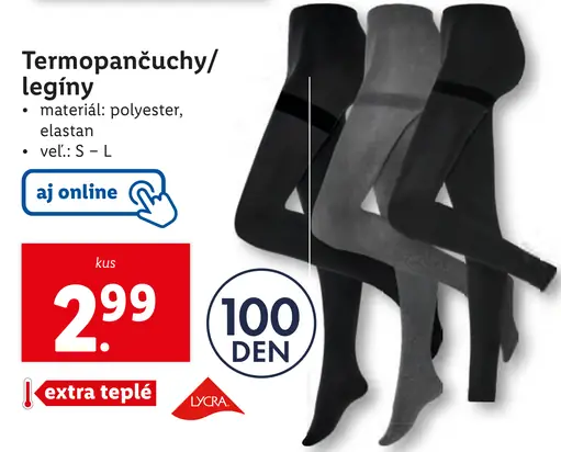 Termopánčuchy/legíny