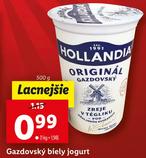 Gazdovský biely jogurt