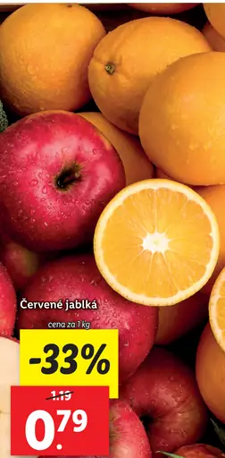 Červené jablká